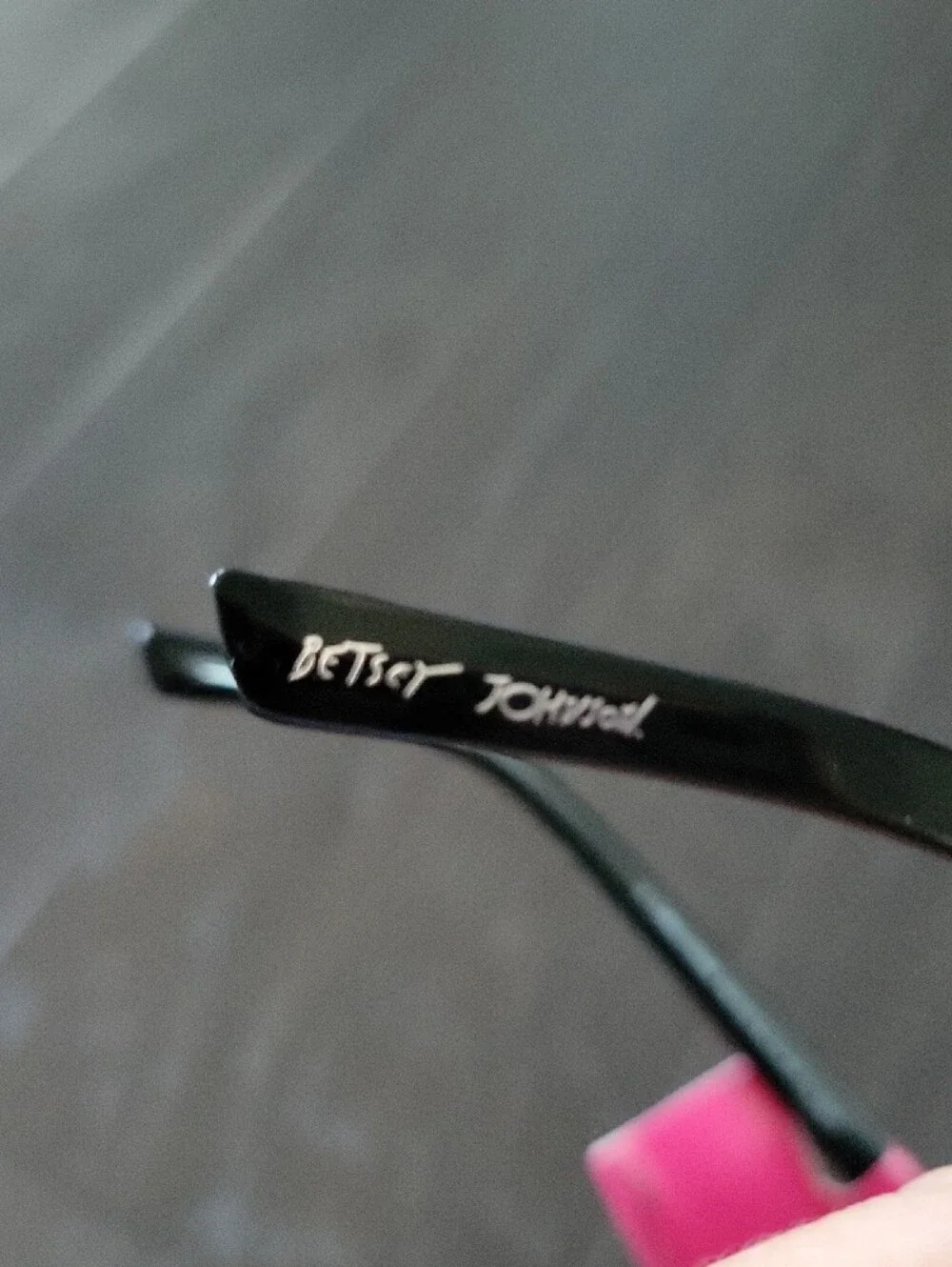 Betsey Johnson Black Heart Sunglasses with Rhinestone Trim
